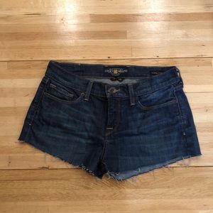 lucky brand curt off jean shorts